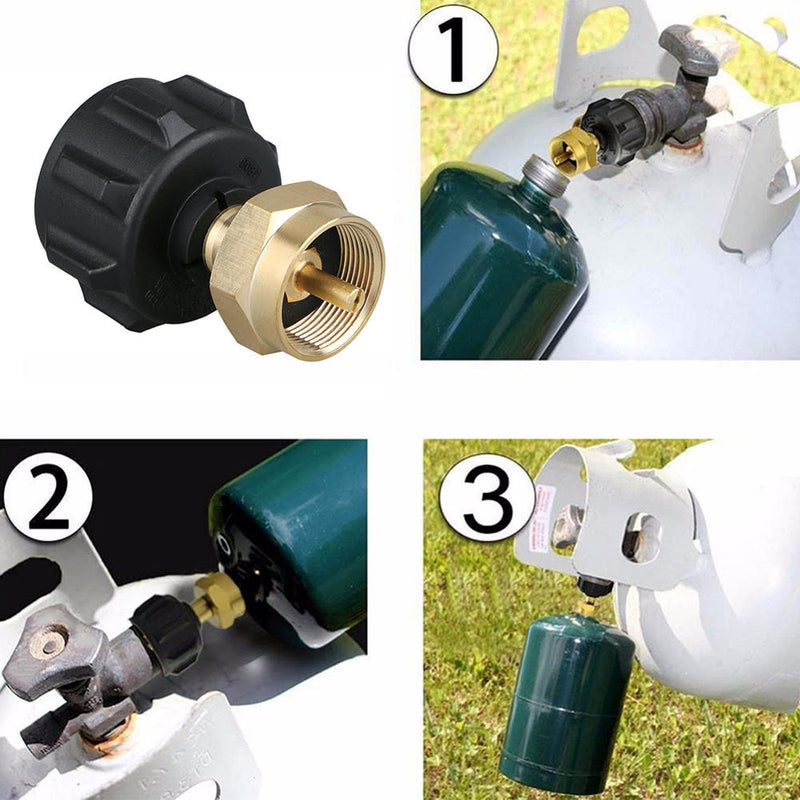 1*1 Lb Cylinder Tank Propane Refill Adapter Coupler Heater Outdoor BBQ Hunt New