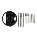 1 Drill Carving Rotary Locator+Drill Bit +4pcs HSS Wood Milling Burrs For Dremel