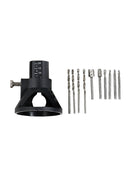1 Drill Carving Rotary Locator+Drill Bit +4pcs HSS Wood Milling Burrs For Dremel