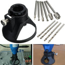 1 Drill Carving Rotary Locator+Drill Bit +4pcs HSS Wood Milling Burrs For Dremel