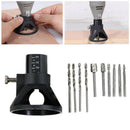 1 Drill Carving Rotary Locator+Drill Bit +4pcs HSS Wood Milling Burrs For Dremel