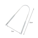 Dental Stainless Steel Tongue Tounge Clean Scraper Bad Breath Sweeper New