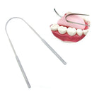 Stainless Steel Tongue Tounge Cleaner Scraper Dental Care Oral Bad Breath Tool