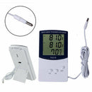 Hygrometer Clock Temperature-Humidity-Meter Weather-Station Lcd Digital Indoor
