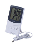 Hygrometer Clock Temperature-Humidity-Meter Weather-Station Lcd Digital Indoor
