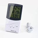Hygrometer Clock Temperature-Humidity-Meter Weather-Station Lcd Digital Indoor