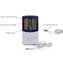 Hygrometer Clock Temperature-Humidity-Meter Weather-Station Lcd Digital Indoor