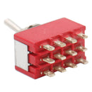 Toggle Switch ON/ON Latching DPDT Mini Rocker Switches 250VAC Solder Terminal