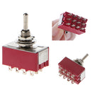 Toggle Switch ON/ON Latching DPDT Mini Rocker Switches 250VAC Solder Terminal