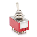 Toggle Switch ON/ON Latching DPDT Mini Rocker Switches 250VAC Solder Terminal