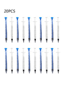 20pcs 1ml Disposable Plastic Syringe No Needle For Nutrient Measure
