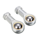 2pcs Metric Right Hand Female Thread Connector Rod End Joint Bearing Zinc Plated