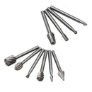 20X Mini HSS Routing Router Grinding Bits Burr For Rotary Tool Bosch New
