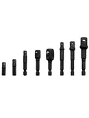 8pcs/Kit Impact Grade Socket Adapter Extension Set Turns Power Drill Hand Tool
