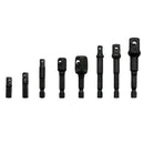 8pcs/Kit Impact Grade Socket Adapter Extension Set Turns Power Drill Hand Tool