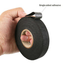 16mm*15M Car Self Adhesive Anti Squeak Felt Automotive Wiring Harness Tape Black