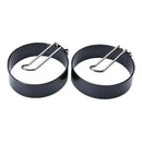 2Egg Frying Rings Non Stick Stainless Pancake Mold Handle Circle Round Fried Mol
