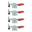 4Pcs Hand Tool Toggle Clamp GH-201A 201-A Antislip Red Horizontal Clamp 201-A