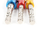 3 x Socket Adapter Set Hex Shank to 1/4" 3/8" 1/2" Impact Driver Drill New Hot