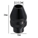 M8x0.75 Flexible Shaft Drive Drill Keyless Chuck Rotary Grinder Tool Black