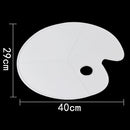 Oval Shaped Art Pallet for Acrylic Oil Watercolor Painting Paint Tray Palette