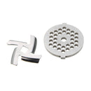 2 Grinder Plates + 2 Cutter Blade Food Mincer Cutter  For MG30/60 Grinder New