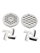 2 Grinder Plates + 2 Cutter Blade Food Mincer Cutter  For MG30/60 Grinder New