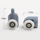 4Pcs Upper and Lower Single-wheel Nylon Bounce Wheel Bathroom High Quality New