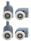 4 Pc Upper and Lower Single-wheel Nylon Bounce Wheel Bathroom Newest Useful