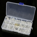 150Pairs Silicone Screw On Push In Glasses Nose Pads Eyeglass Eyewear Repair Kit