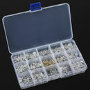 150Pairs Silicone Screw On Push In Glasses Nose Pads Eyeglass Eyewear Repair Kit