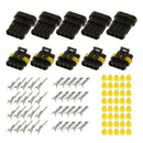 15 Set 2 3 4 Pin Way Car Auto Sealed Waterproof Electrical Wire Connector L J M