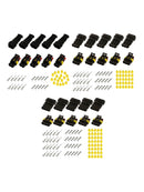 15X 2/3/4 Pin Way Sealed Waterproof Electrical Wire Connector Plug Car Auto Kit