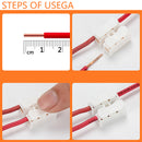Terminals Connectors Lock-Wire Quick-Splice Electrical Cable-Clamp 30pcs