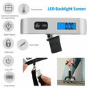 Portable Travel Blue Backlight Digital Hanging Luggage Suitcase Scale  yioo