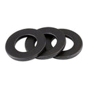 350pcs 7 Sizes Black Nylon Flat Washer Assortment Kit Set M2 M2.5/M3/M4/M5/M6/M8