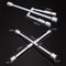 Universal Folding 4-Way Wrench Cross Wrench Tire Removal Repair Tool For Cars