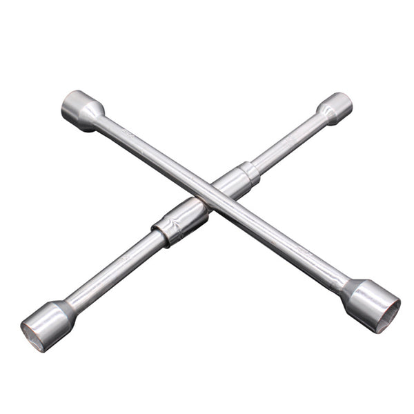 Universal Folding 4-Way Wrench Cross Wrench Tire Removal Repair Tool For Cars