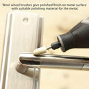 129pcs Felt Point Polishing Tool Wool Felt Buffing Mounted Point for Dremel
