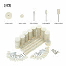 129pc Soft Felt Polishing Buffing Burr Grinding Wheel Kit Grinder Rotary tool