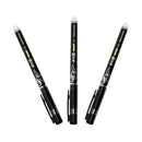 12 Pcs Erasable Pen Black Gel Ink Pens School Students Kids Stationery 0.5mm P E