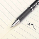 12 Pcs Erasable Pen Black Gel Ink Pens School Students Kids Stationery 0.5mm P E