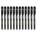 12 Pcs Erasable Pen Black Gel Ink Pens School Students Kids Stationery 0.5mm P E