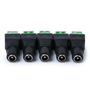 5 Pairs 12V Female Male Power Connector Adapter Plug Jack Socket For CCTV Cable