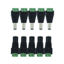 5/10Pcs 12V Female 2.1x5.5mm DC Power Jack Plug Adapter Connector for CCTV hjk