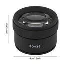 30X Loupes Magnifier Magnifying Glass Lens Portable for Jeweler Coins Stamps