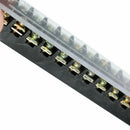 5* 600V 15A 12 Positions Barrier Strip Terminal Block Wire connector TB-1512 New