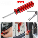 5PCS Car Screwdriver Valve Stem Core Tube Remover Tire Installer Repair Tools