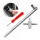 Valve Stem Install Remover Repair HD Chrome Tool Puller Car Tire Plug Core Y TG