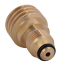 Converts Propane LP Tank POL Service Valve To QCC Outlet Brass Adapter BBQ Tool